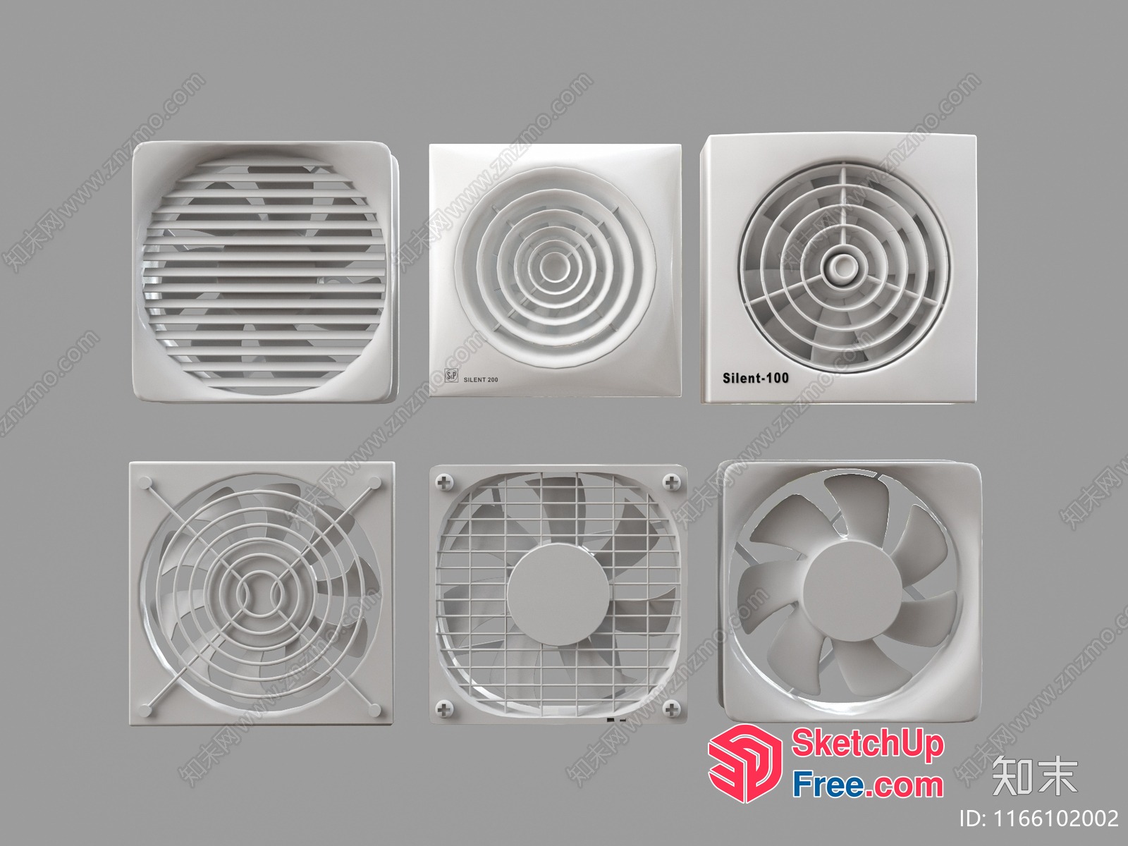 Collection Of Exhaust Fans 3D SketchUp File