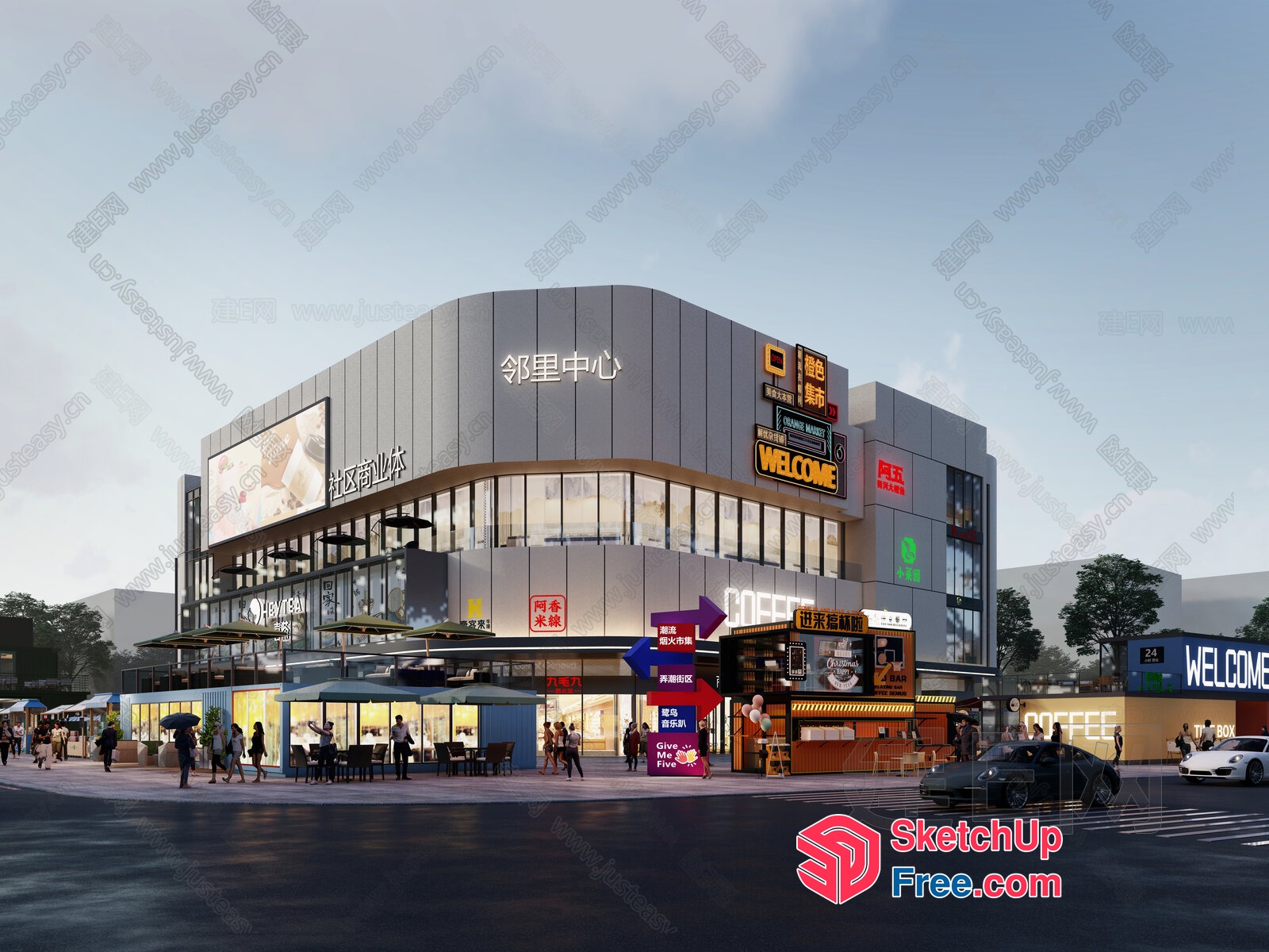 Commercial Street Cladding 3D SketchUp File
