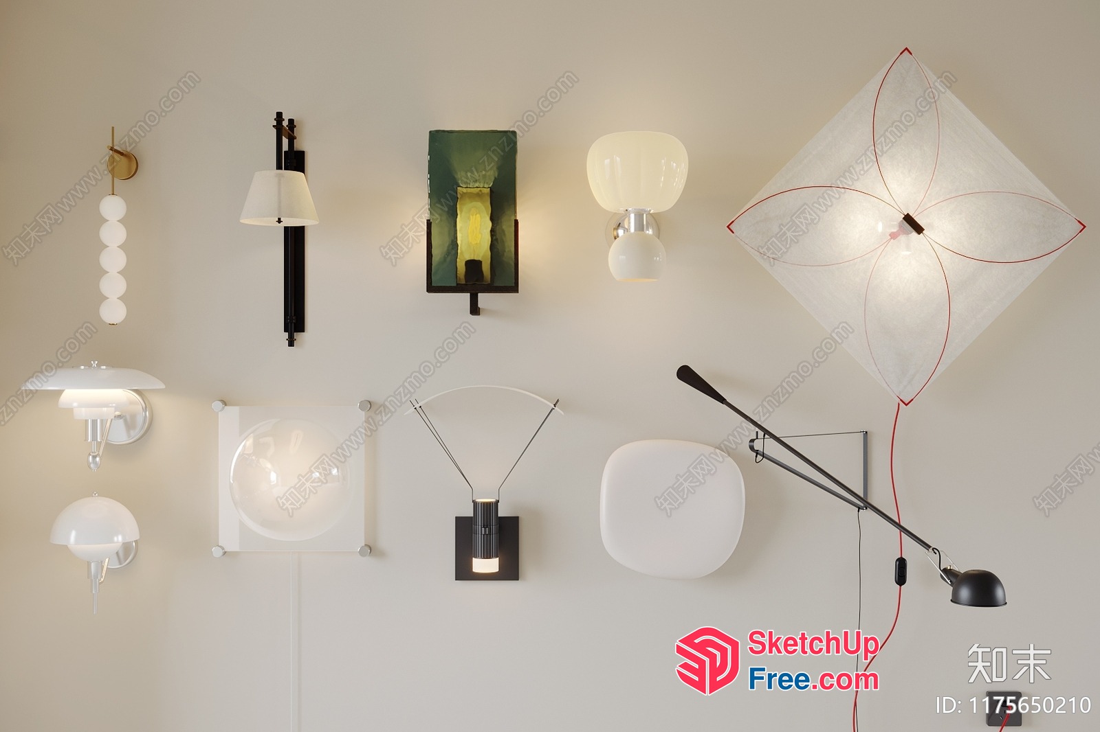 Modern Lighting Fixtures In Various Shapes And Styles 3D SketchUp File