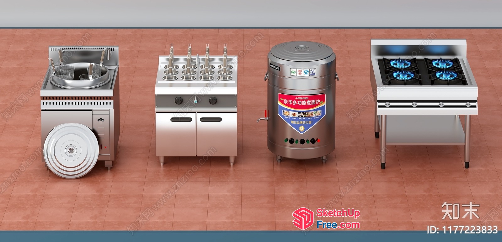 Commercial Kitchen Equipment And Appliances 3D SketchUp File