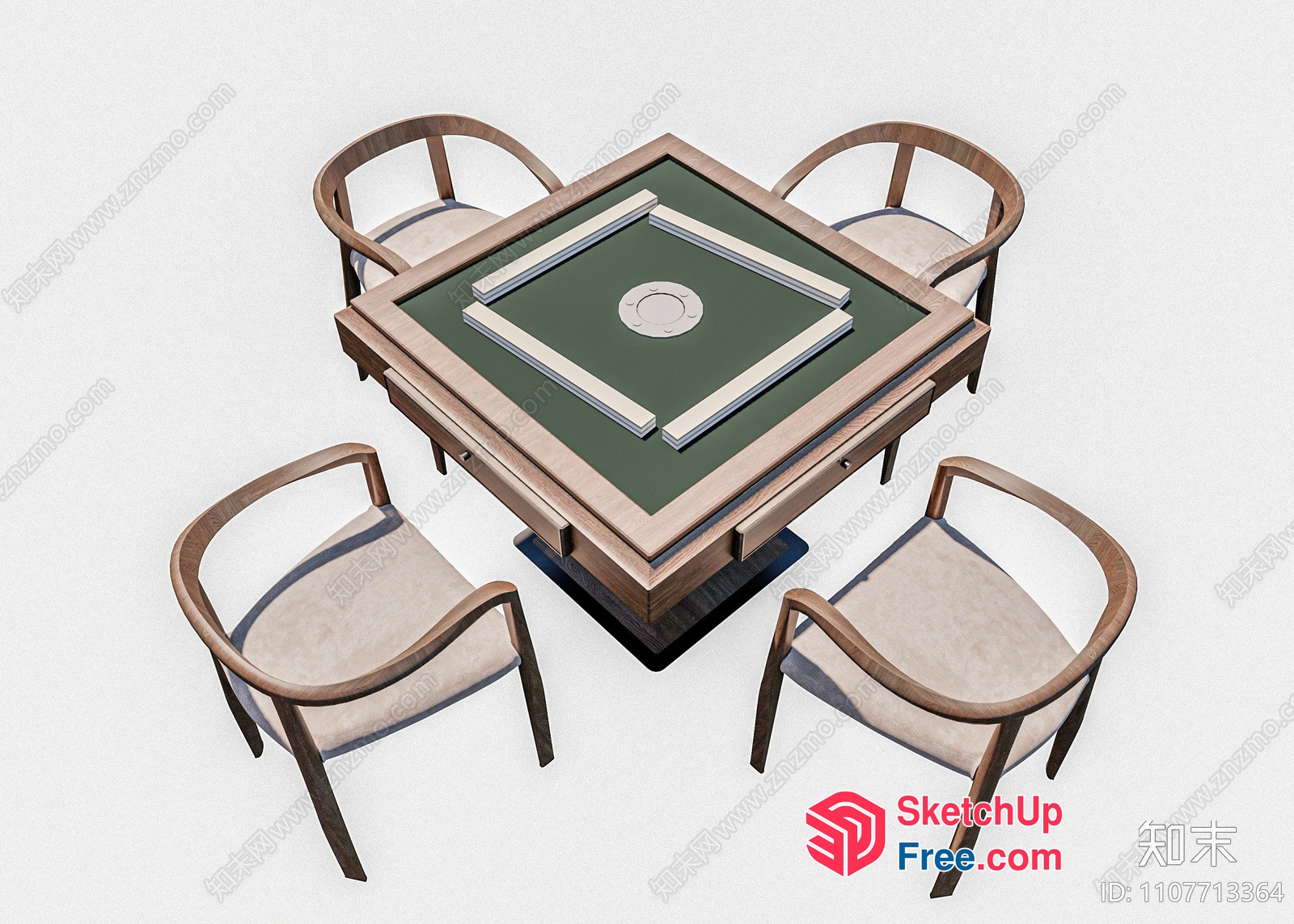 Table And Chairs 3D SketchUp File