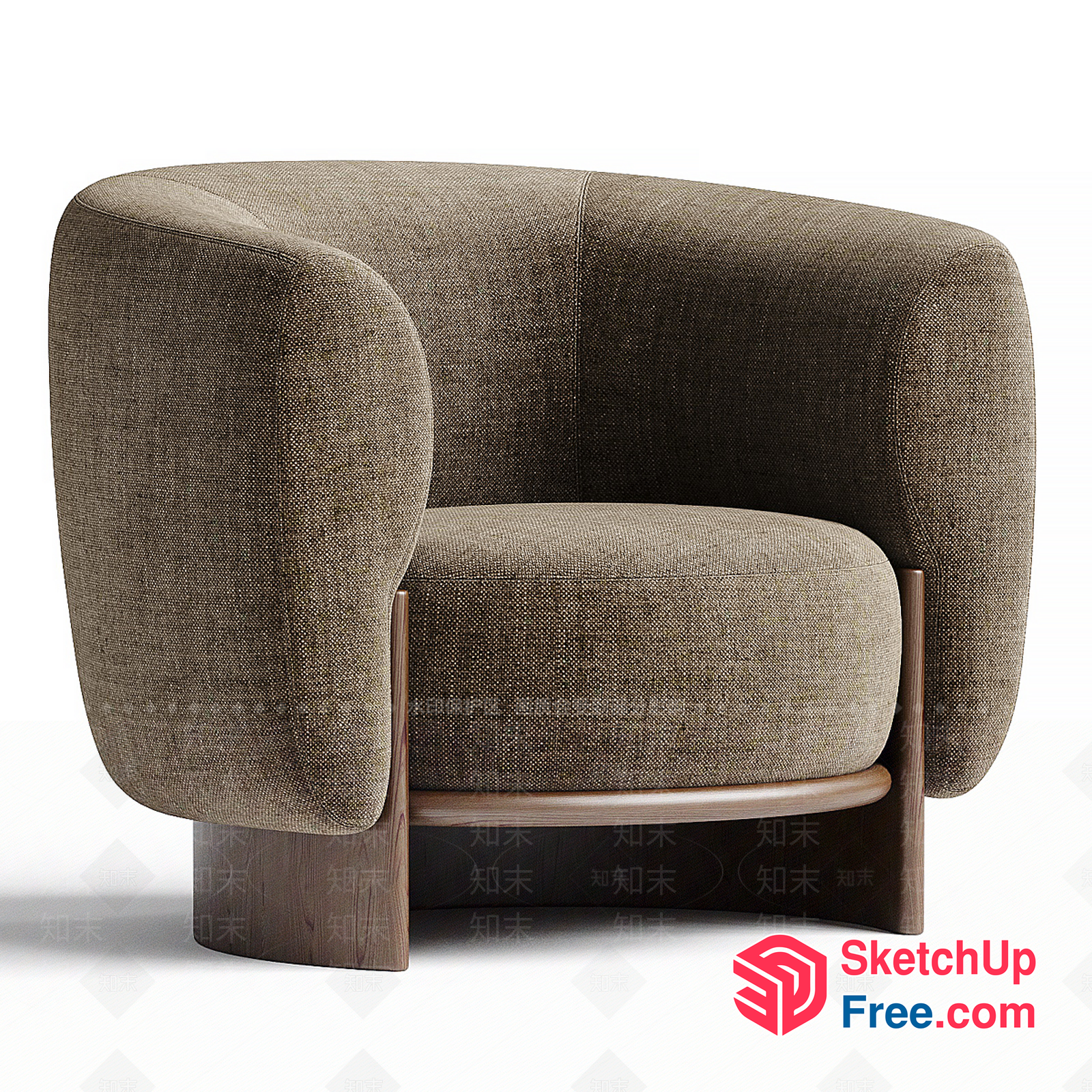 Modern And Sleek Armchair Design 3D SketchUp File