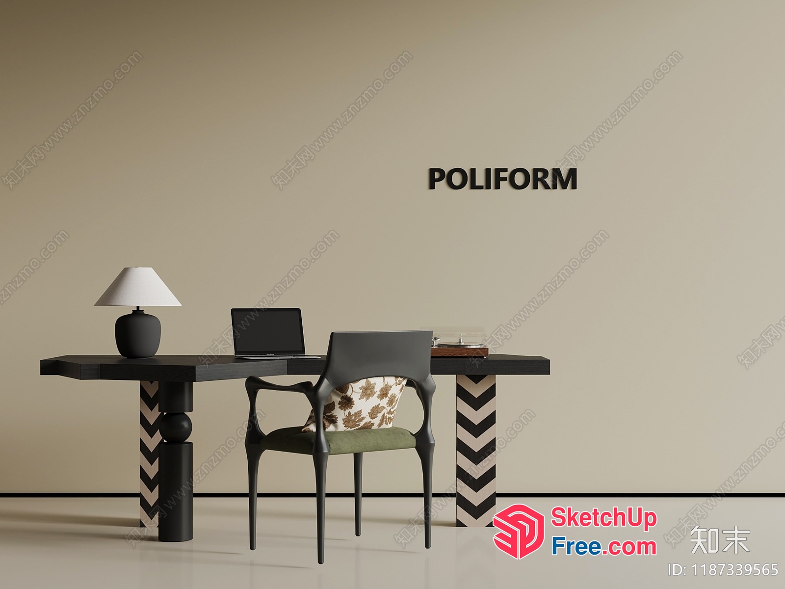 Modern Office Furniture 3D SketchUp File