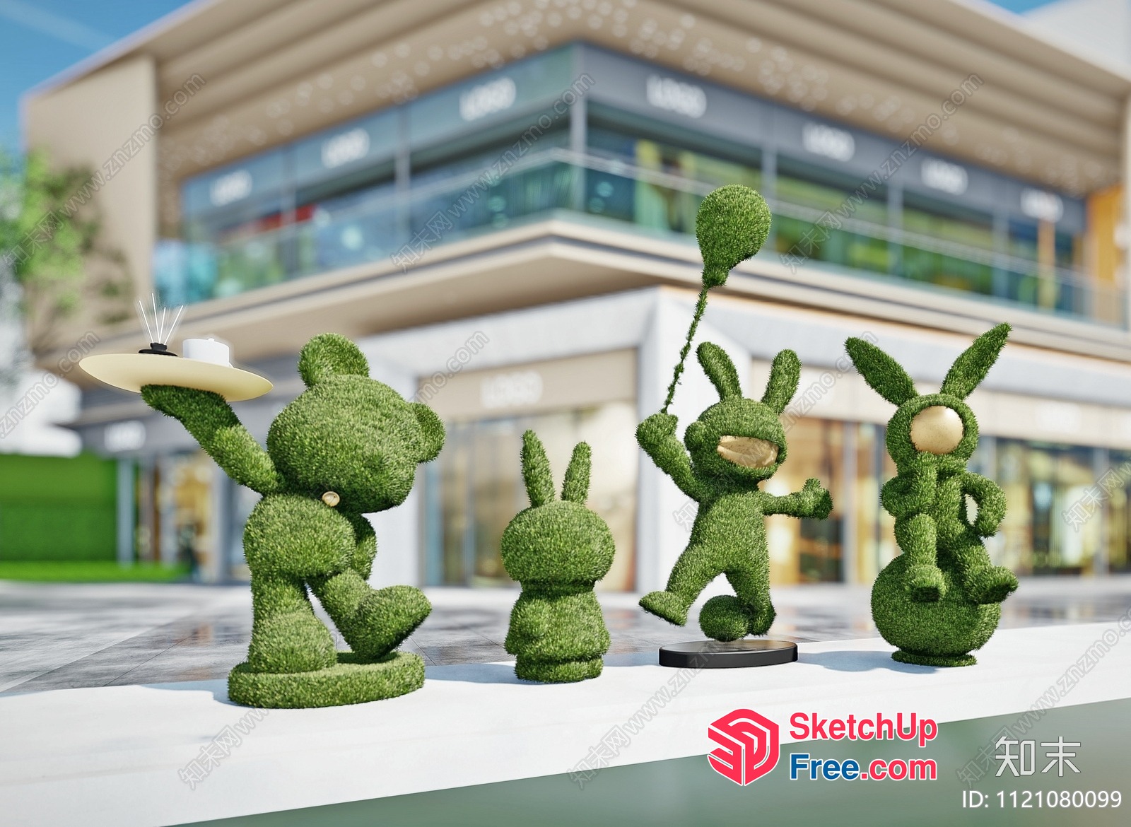 Cartoon Animal Decorations 3D SketchUp File