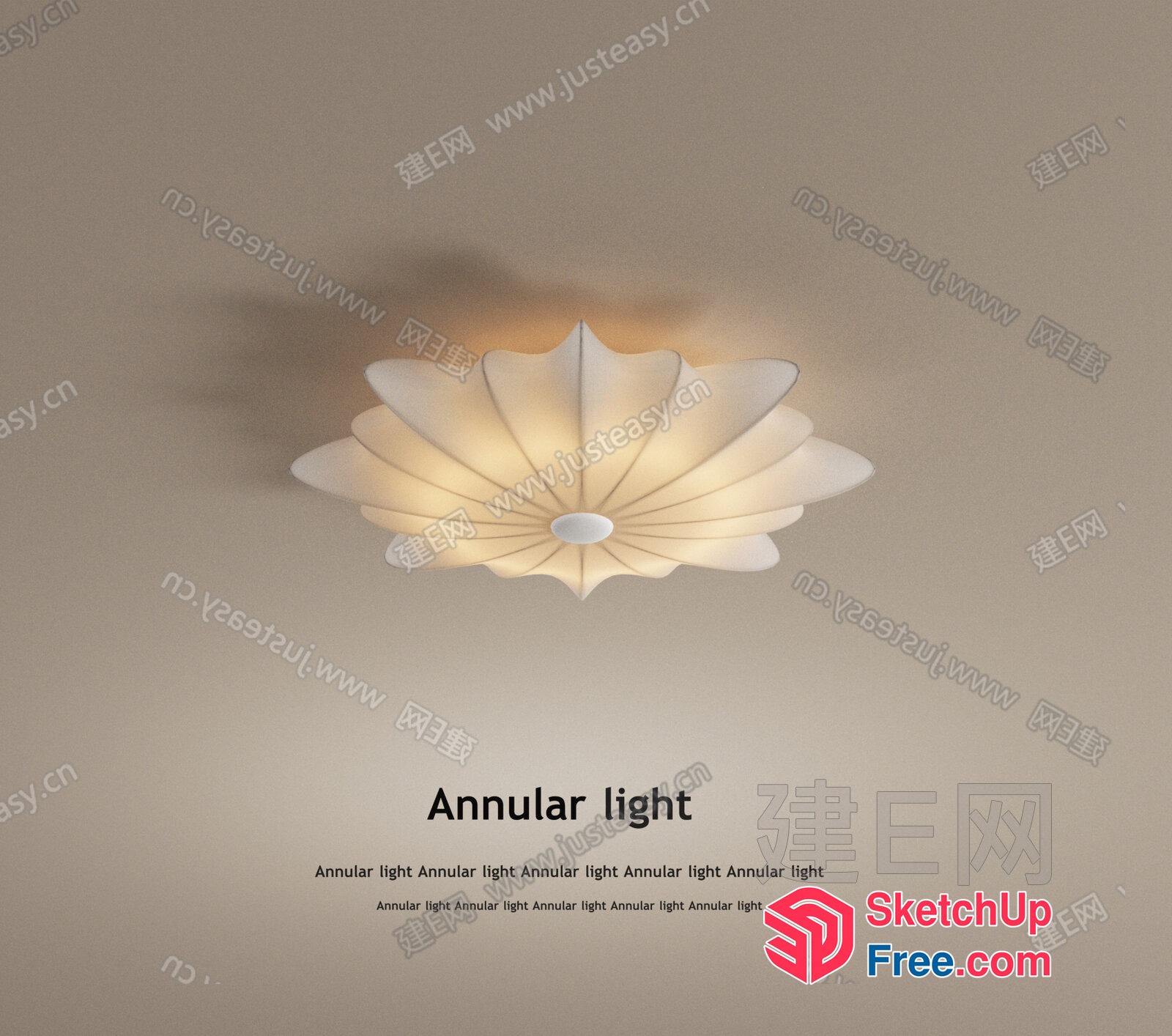 Decorative Ceiling Light Fixture 3D SketchUp File