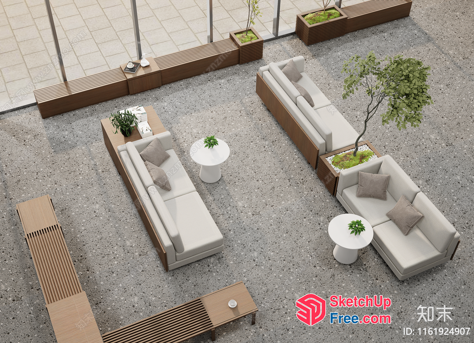 Modern Minimalist Outdoor Furniture Collection 3D SketchUp File