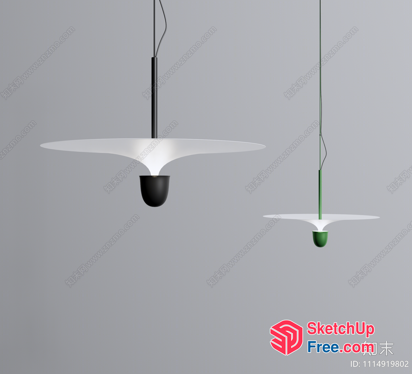 Two Modern Pendant Lamps With Unique Design 3D SketchUp File