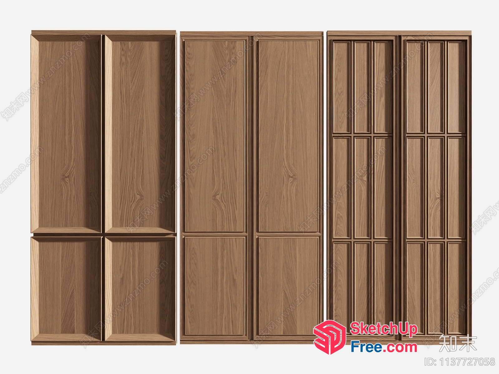 Wooden Cabinet Collection 3D SketchUp File