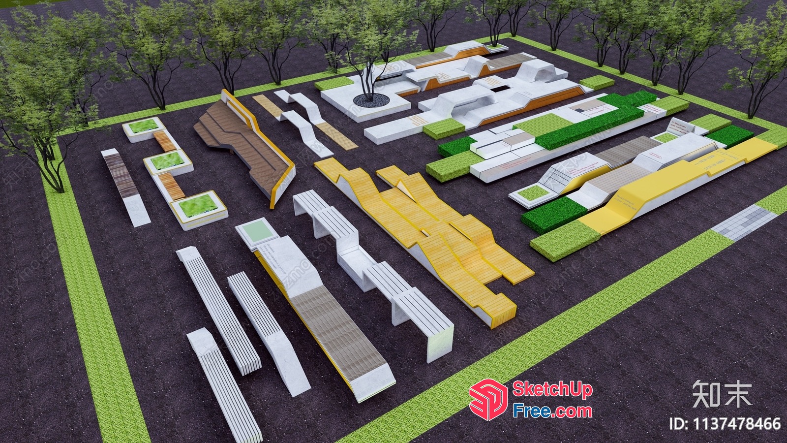 3D Rendering Of Modern Architecture And Interior Design 3D SketchUp File