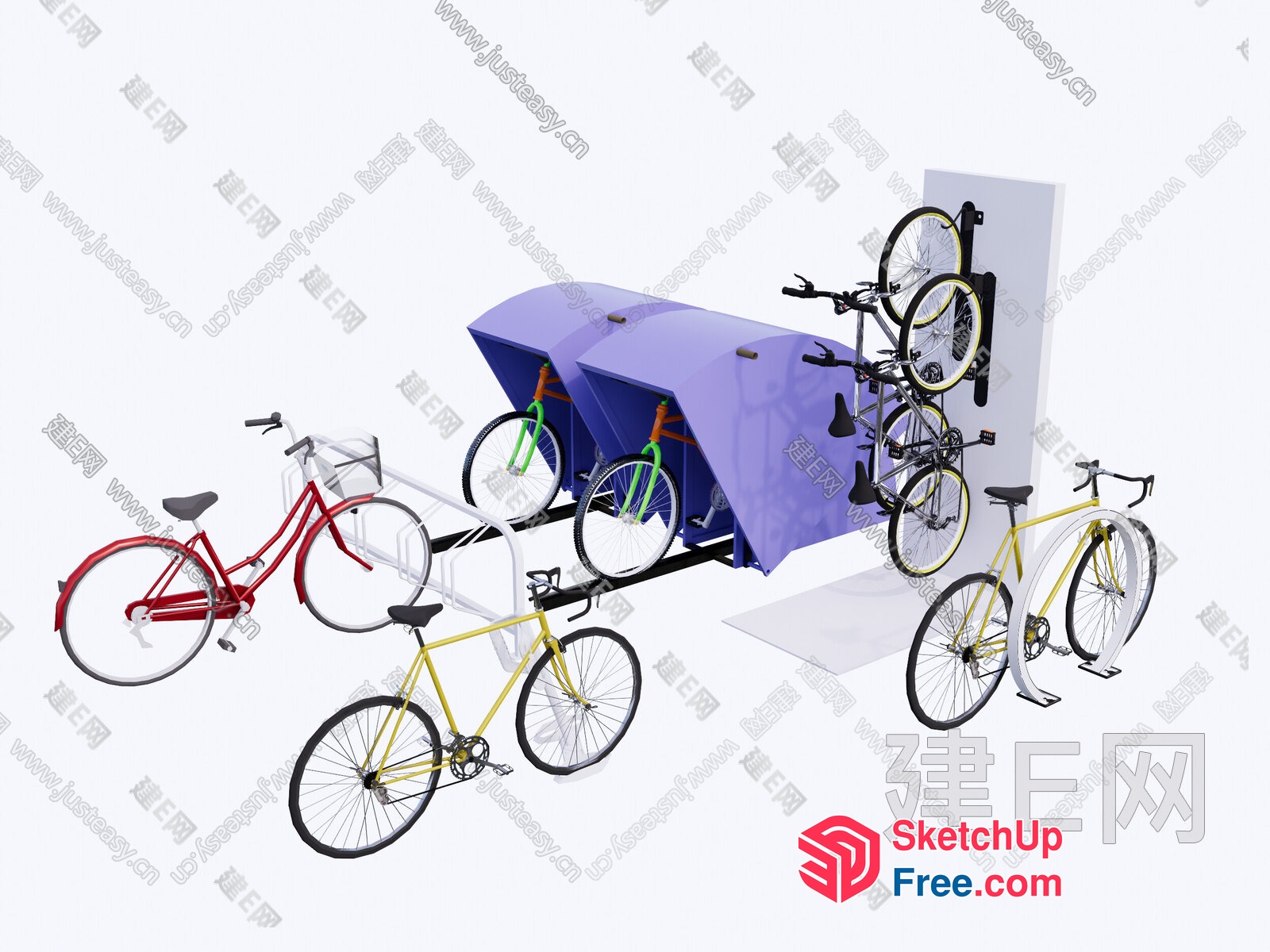 Bicycle Storage System 3D SketchUp File