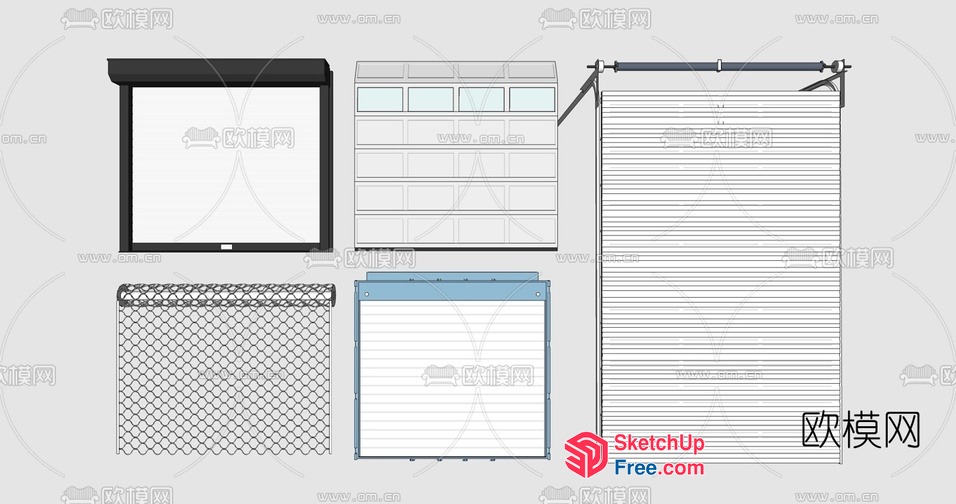 Garage Door And Window Designs 3D SketchUp File