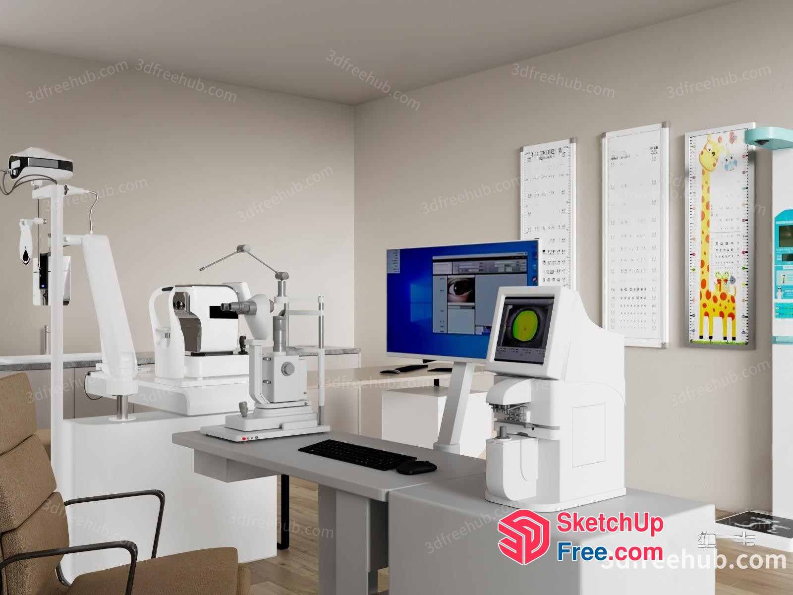 Medical Equipment Room 3D SketchUp File