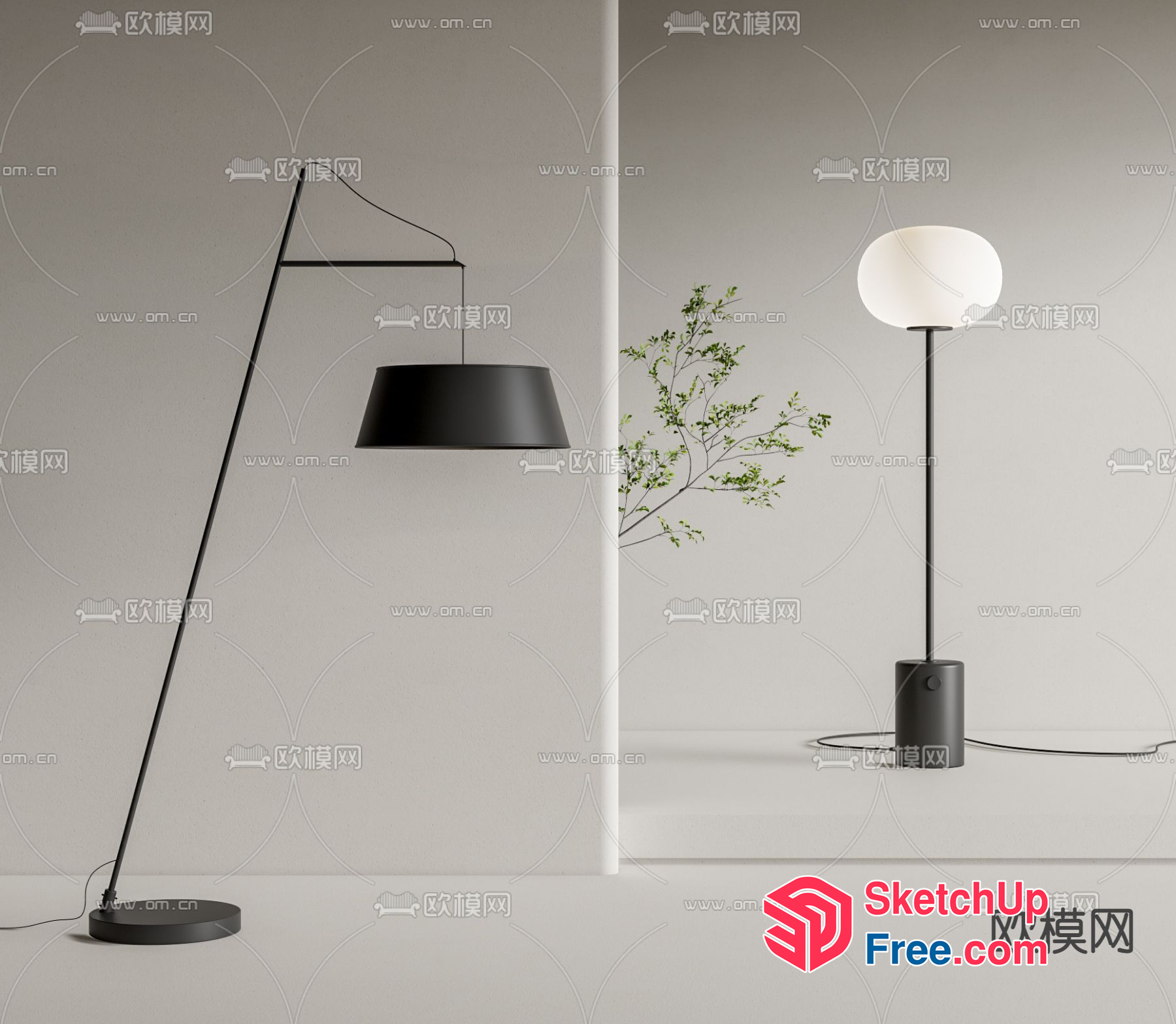 Modern Minimalist Lighting Fixture 3D SketchUp File