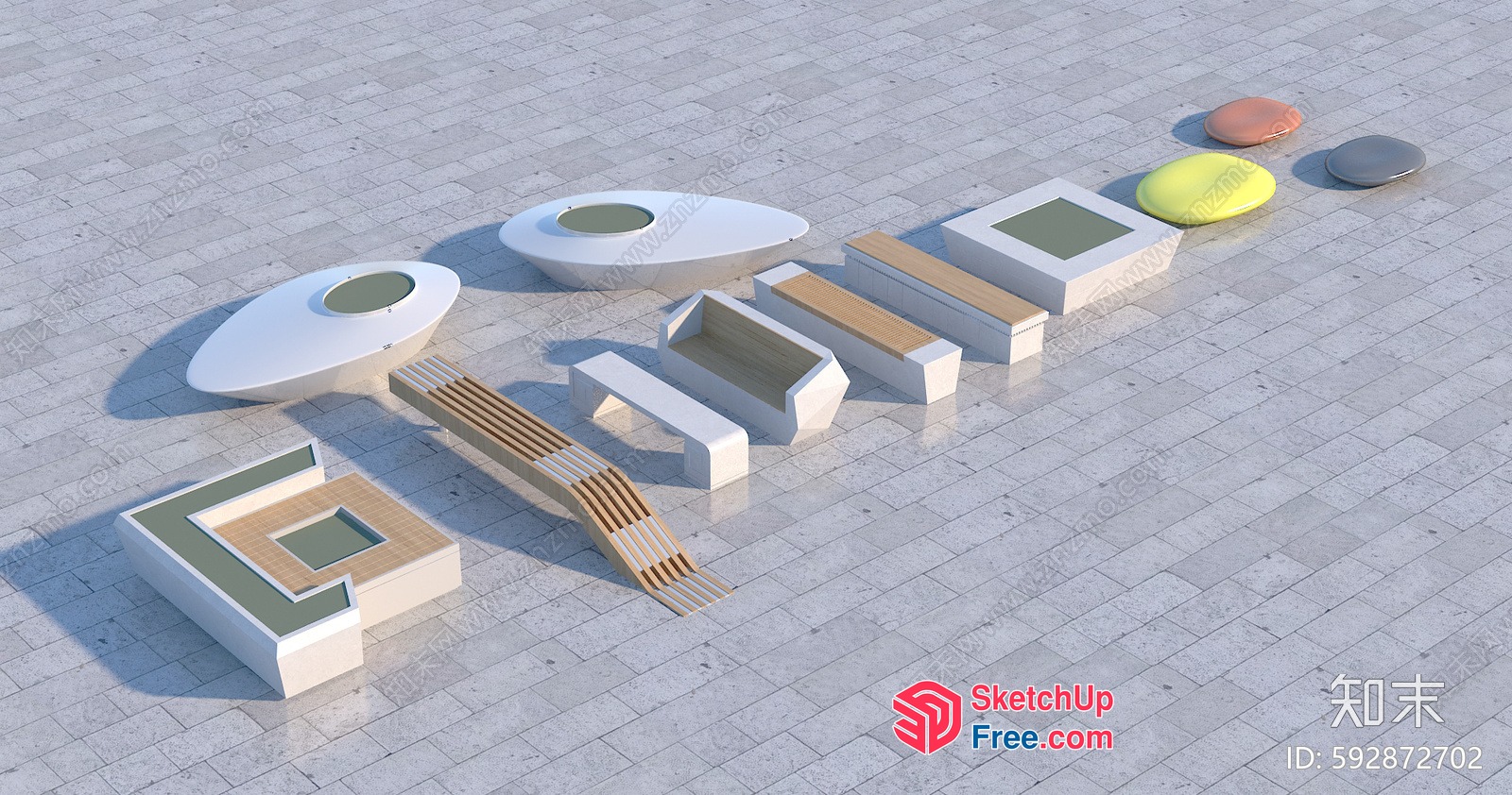 Modern Outdoor Furniture Collection 3D SketchUp File