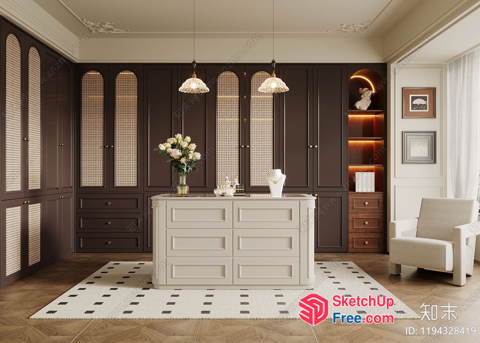 Elegant And Sophisticated Interior Design 3D SketchUp File