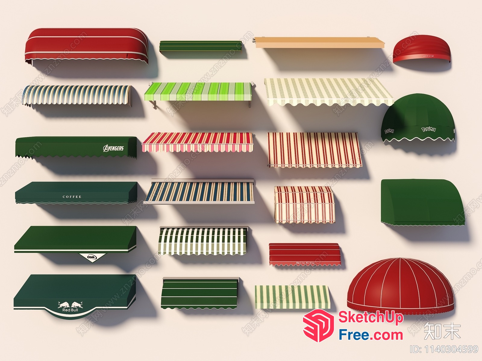Exterior Decorative Elements For Various Building Types 3D SketchUp File