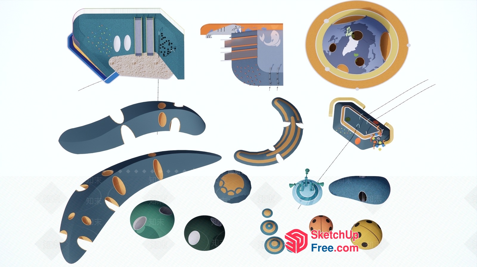 Futuristic Space Capsule Interior Design 3D SketchUp File