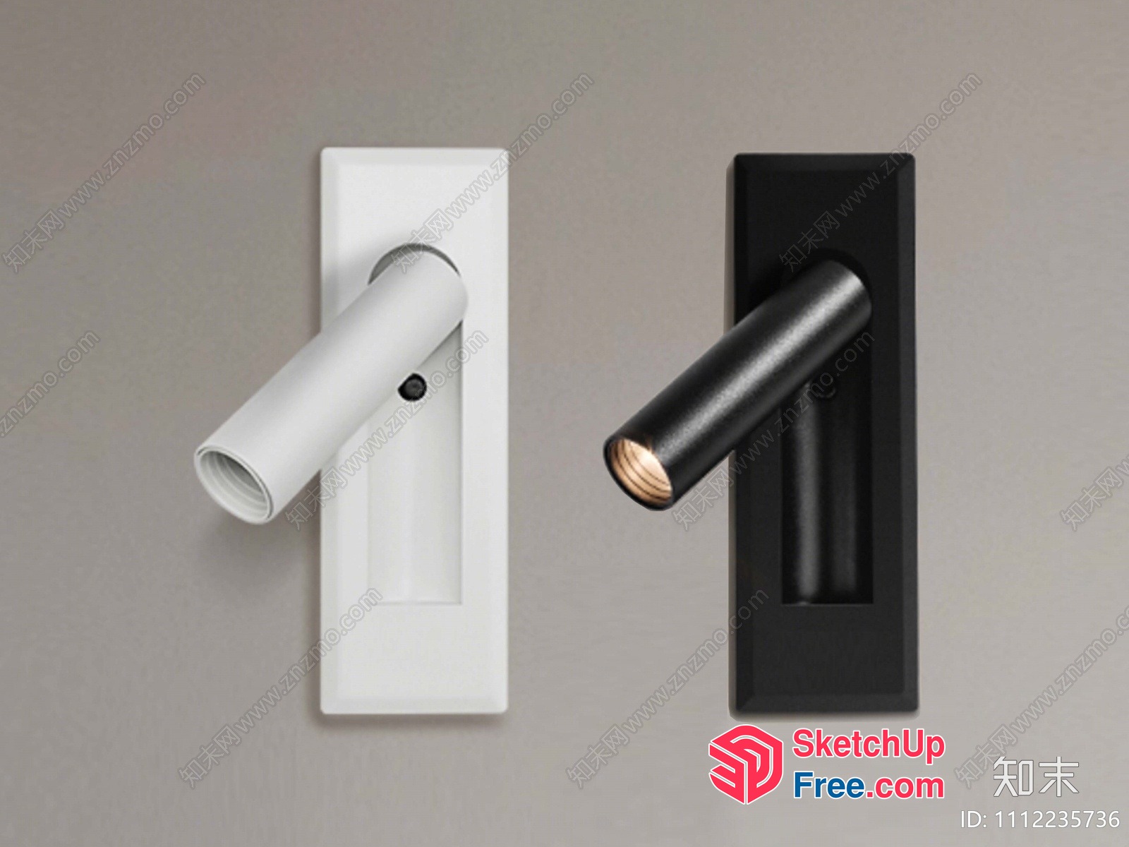 Modern Minimalist Wall Lighting Fixture 3D SketchUp File