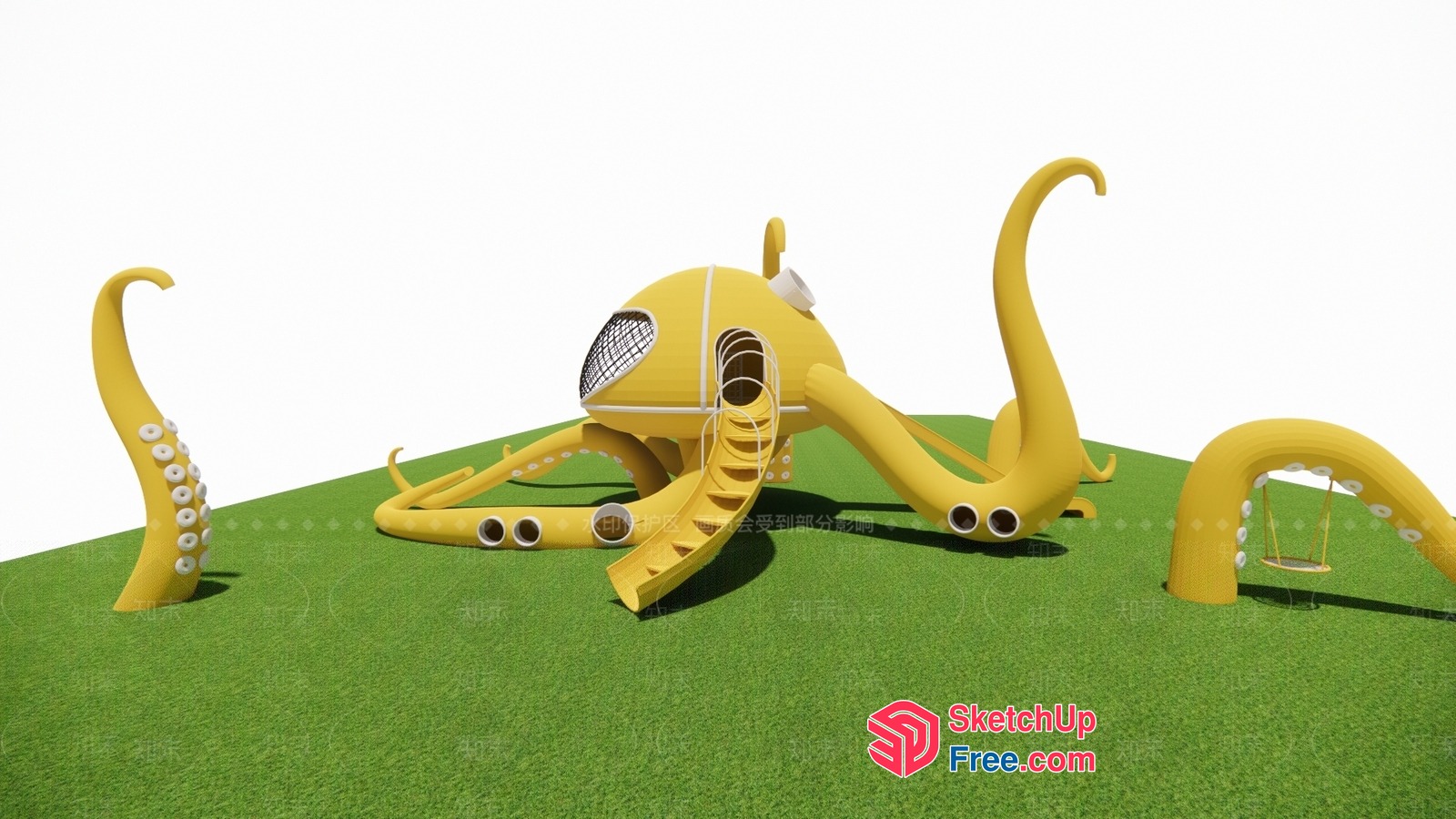 Octopus-Inspired Playground Structure 3D SketchUp File