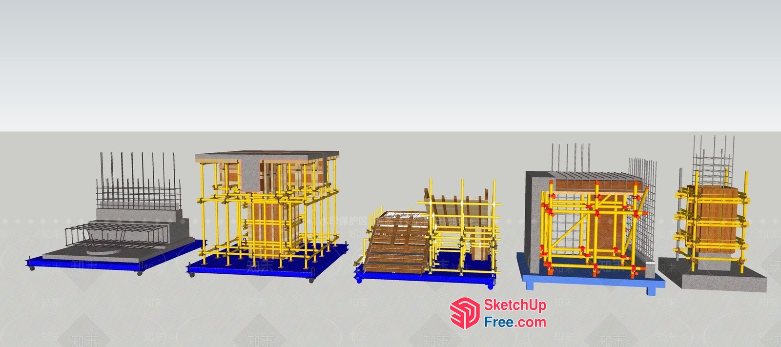 3D Modeling Of Various Building Structures 3D SketchUp File