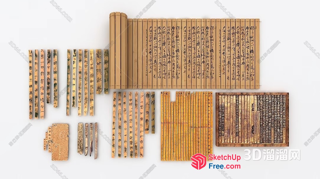 Decorative Asian-Style Wall Decor 3D SketchUp File