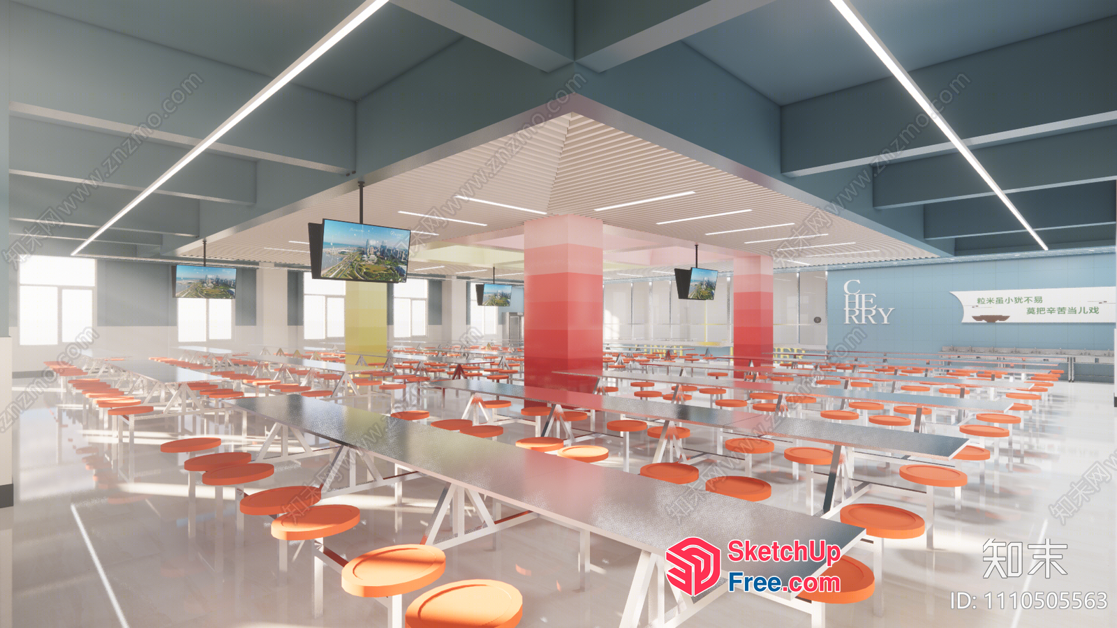Modern Commercial Space With Sleek Furniture And Bright Lighting 3D SketchUp File