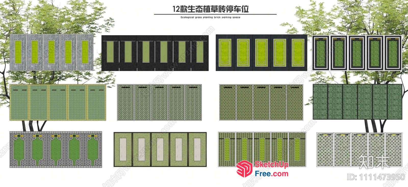 Eco-Friendly Urban Space 3D SketchUp File