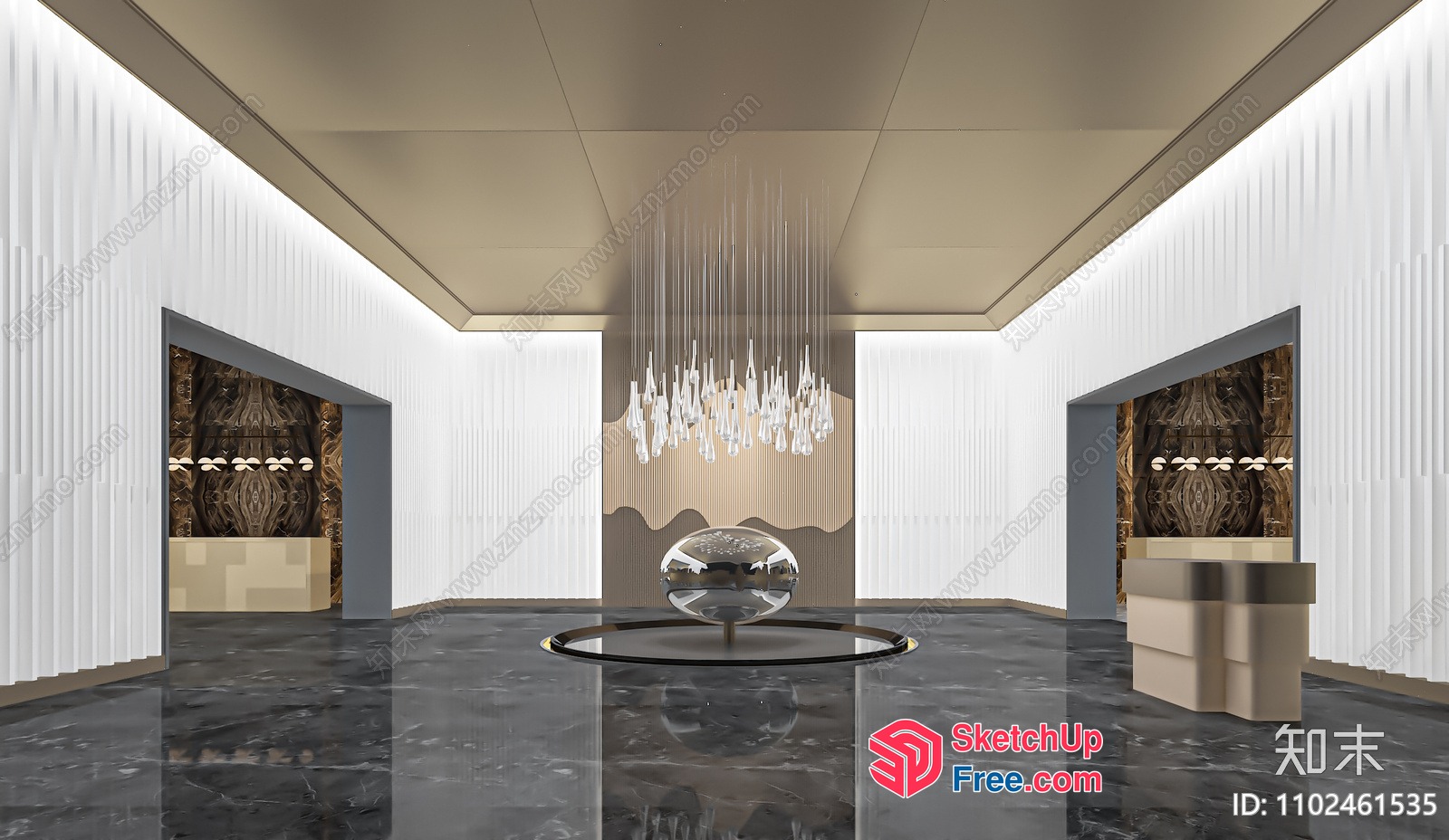 Luxurious Modern Minimalist Interior 3D SketchUp File