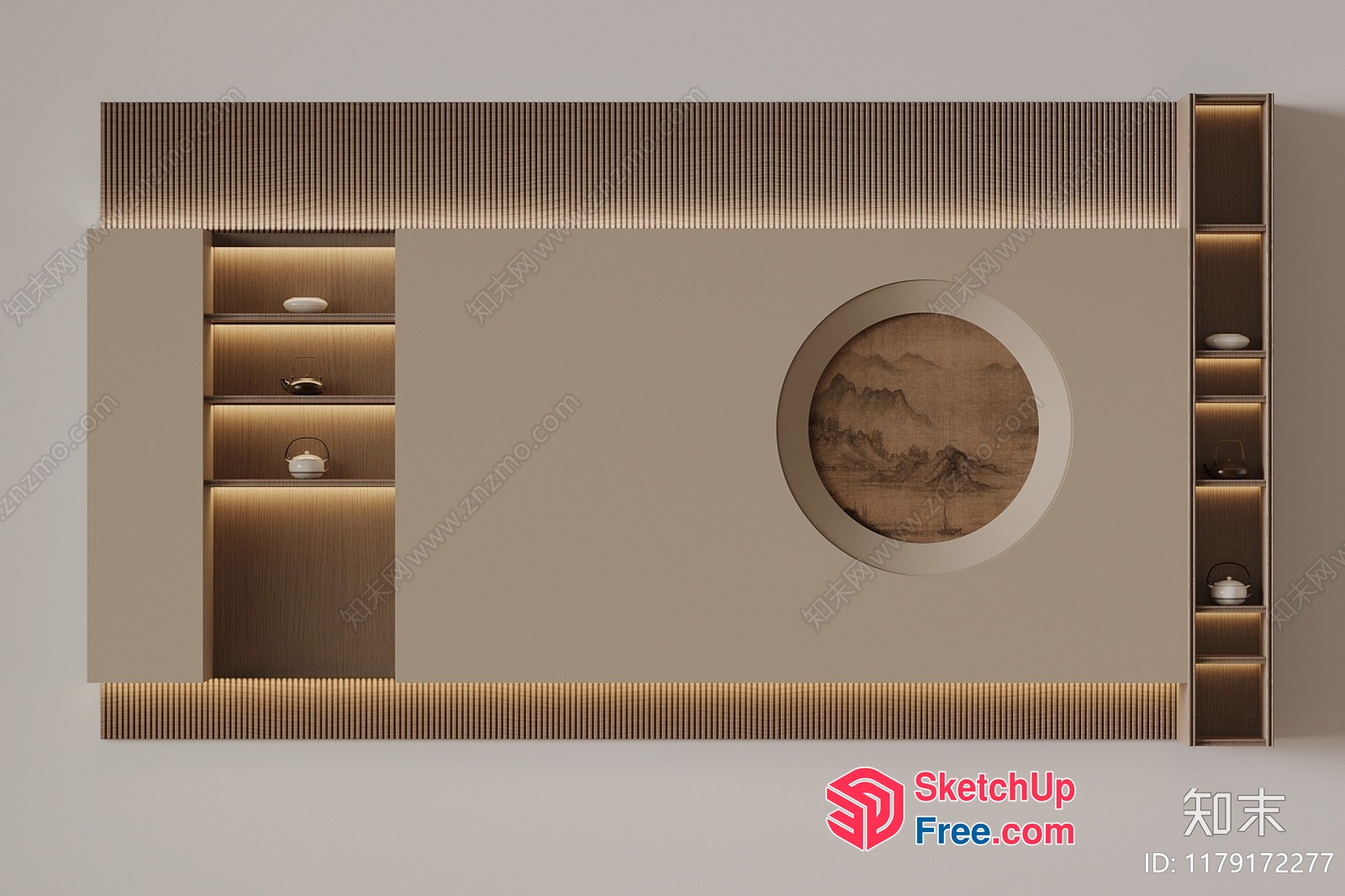 Minimalist Japanese Style Interior Design 3D SketchUp File