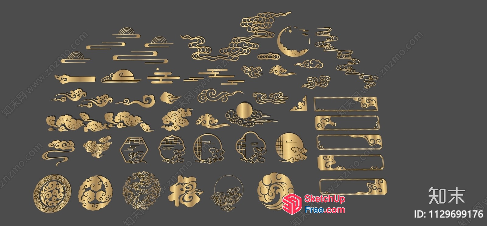 Decorative Asian Elements 3D SketchUp File