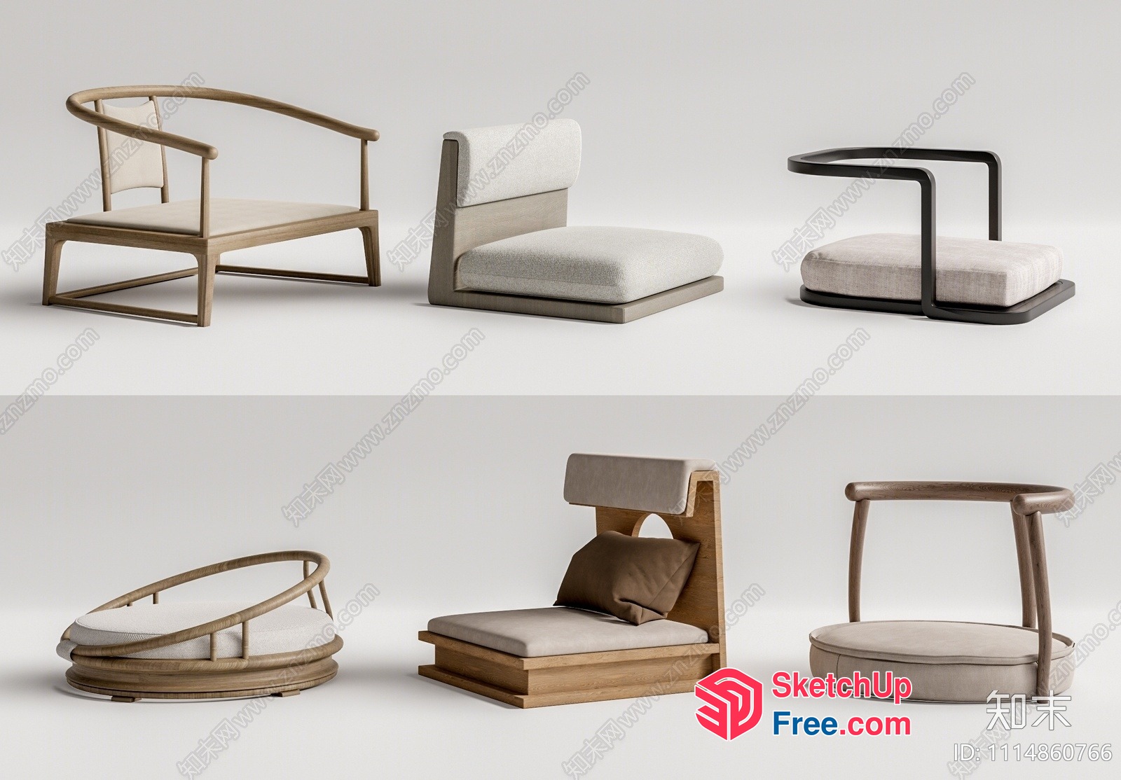Modern Furniture Set With Sleek And Minimalist Design 3D SketchUp File