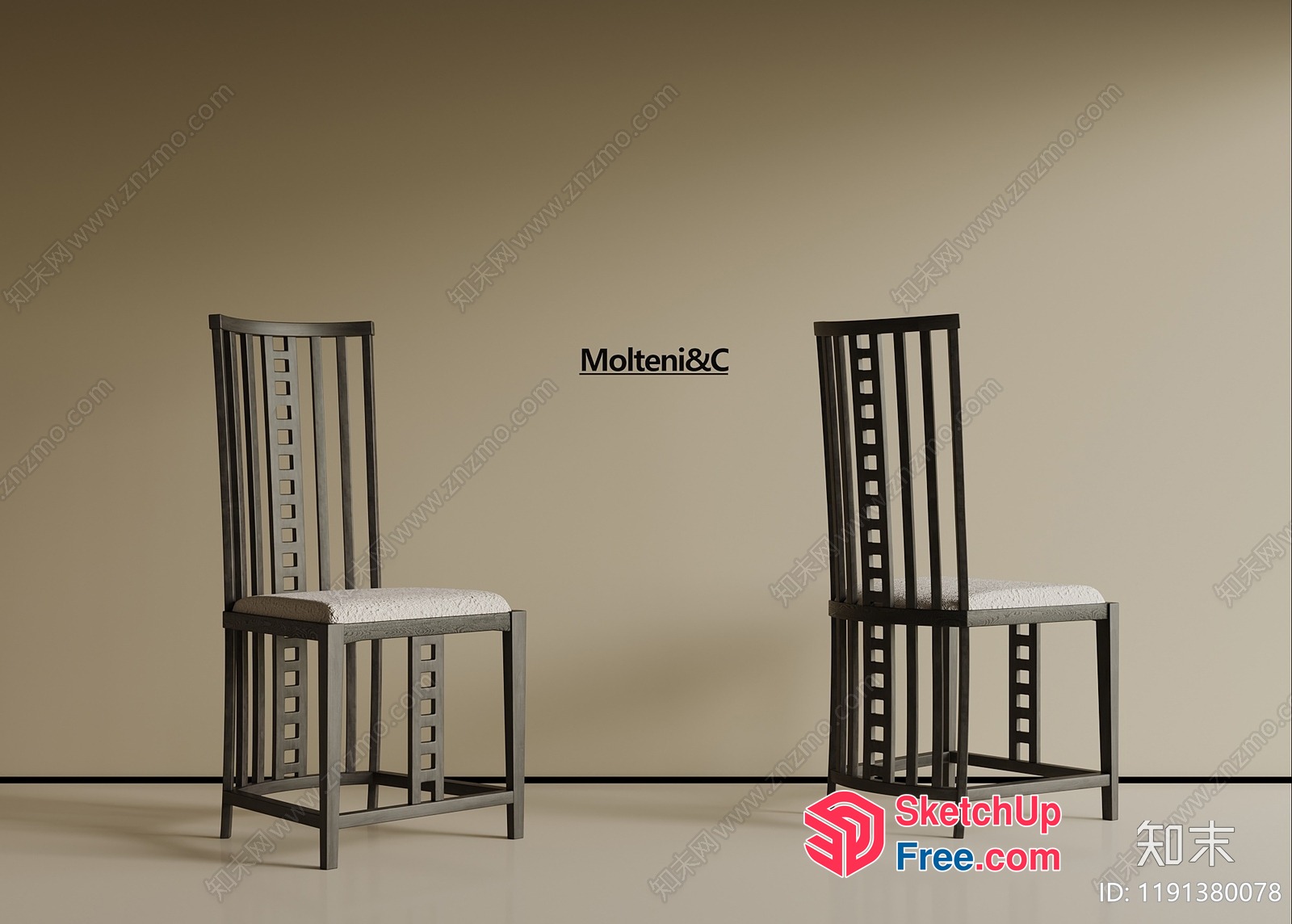 Elegant Chairs In Minimalist Style 3D SketchUp File