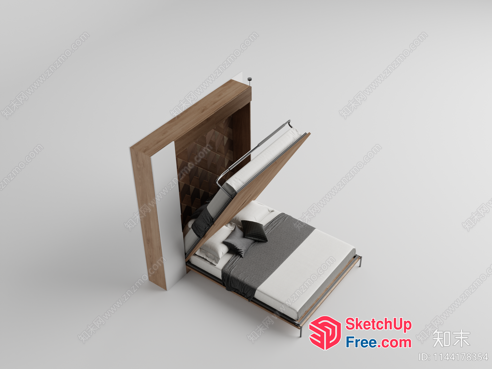 Hidden Bedroom Interior Design 3D SketchUp File