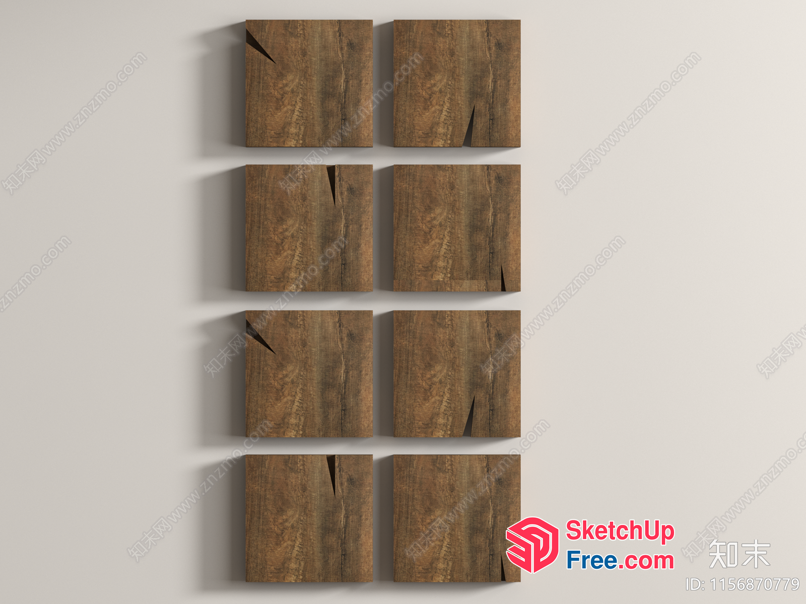 Wooden Wall Decorations 3D SketchUp File
