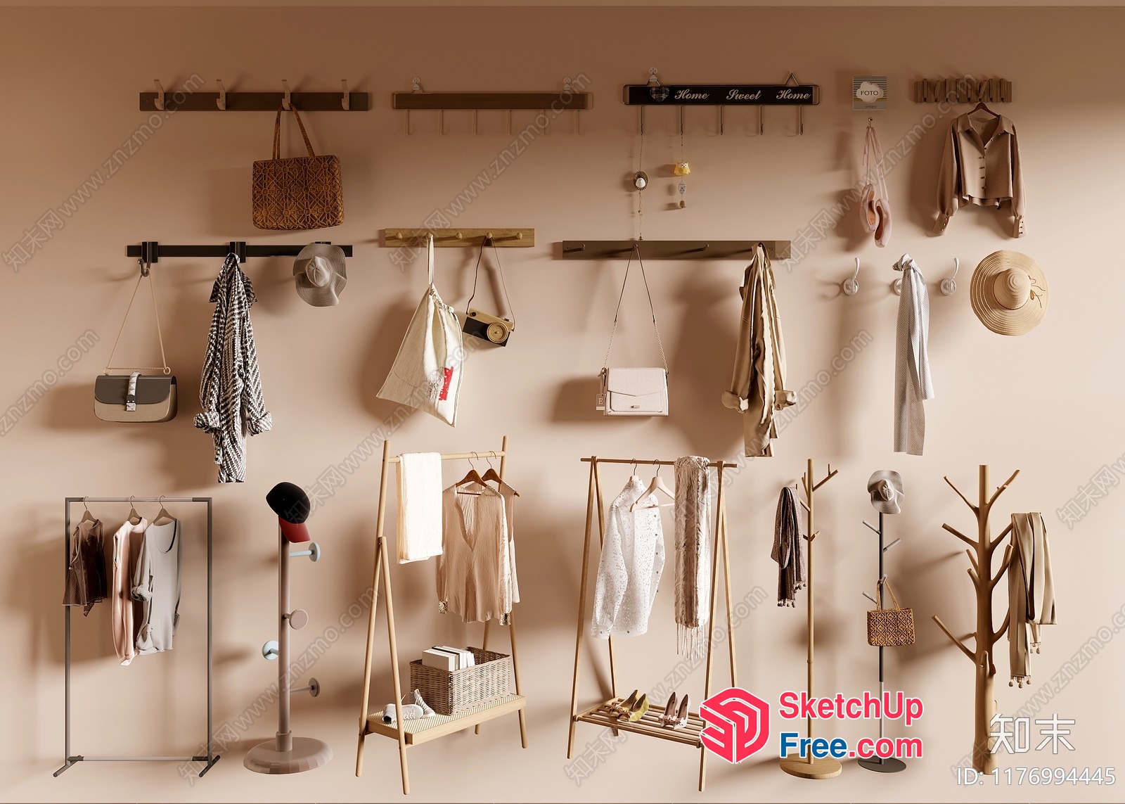 Cozy Minimalist Wall Decor Collection 3D SketchUp File