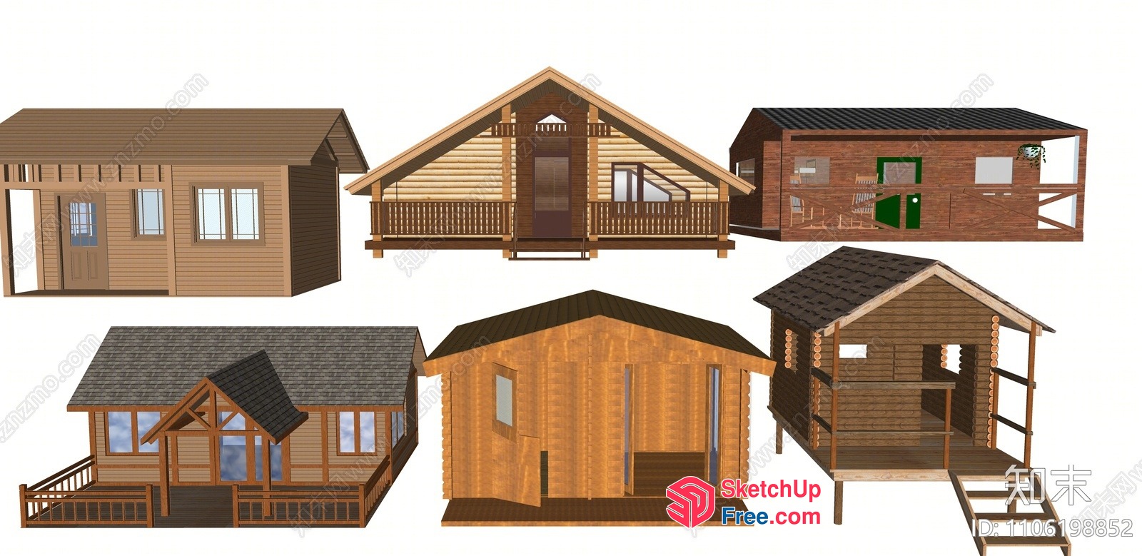 3D Models Of Various Houses 3D SketchUp File