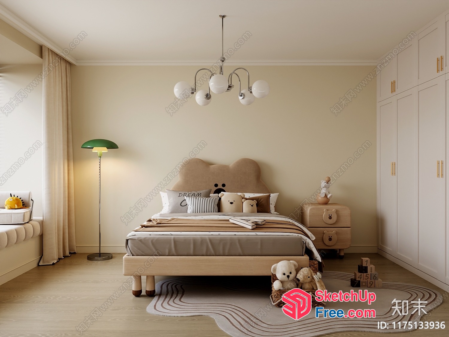 A Cozy And Inviting Children'S Bedroom 3D SketchUp File