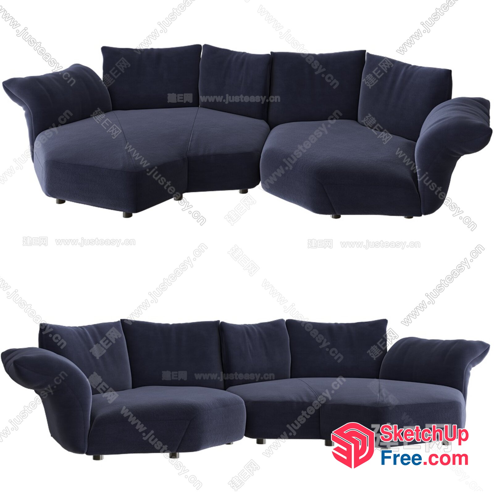 Minimalist Style Sofa 3D SketchUp File