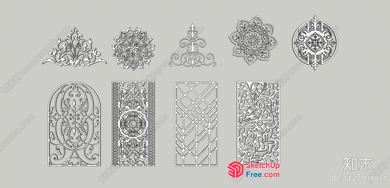 Ornate Architectural Elements 3D SketchUp File