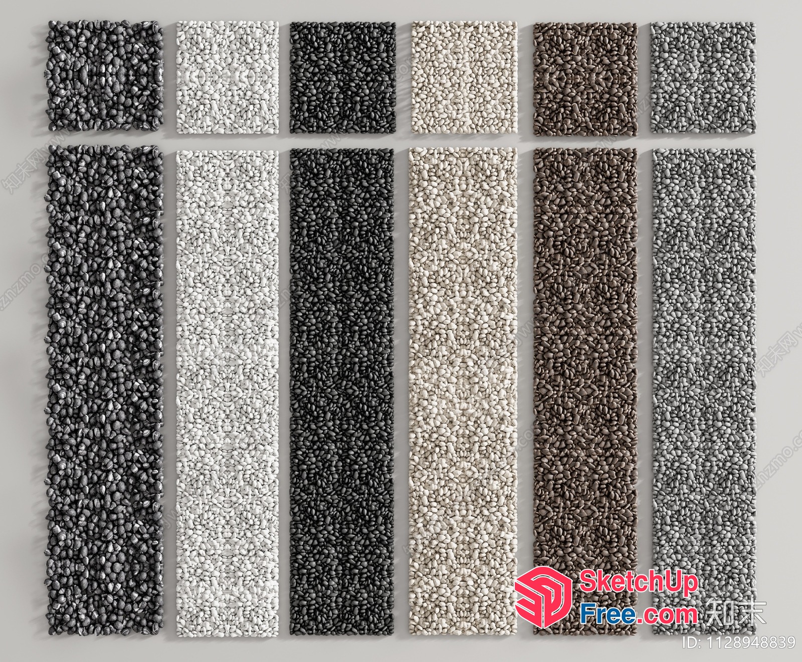 Textured Carpet Samples 3D SketchUp File