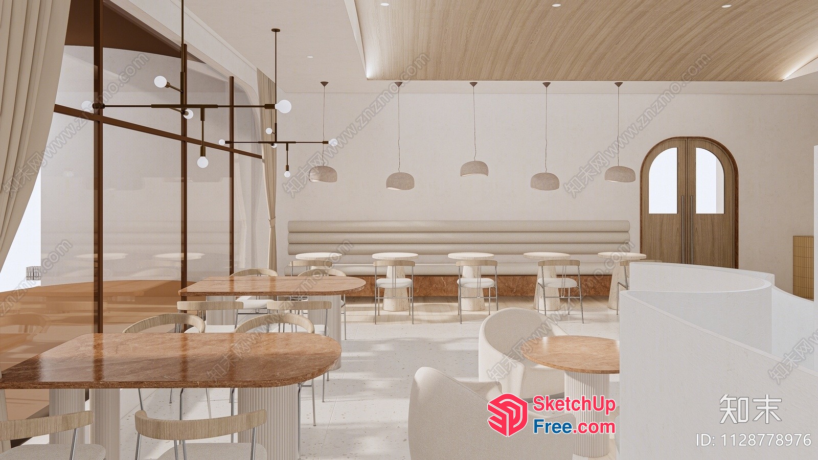 Modern Minimalist Dining Room Interior Design 3D SketchUp File