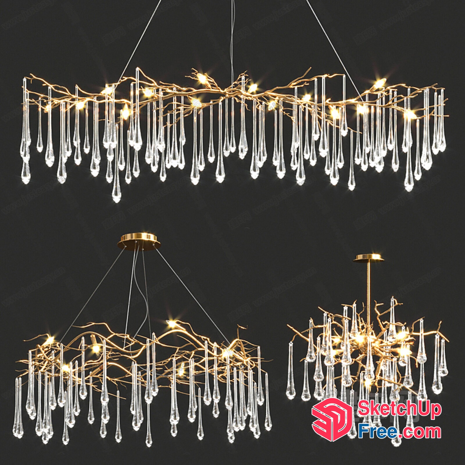 Elegant And Luxurious Chandelier Design 3D SketchUp File