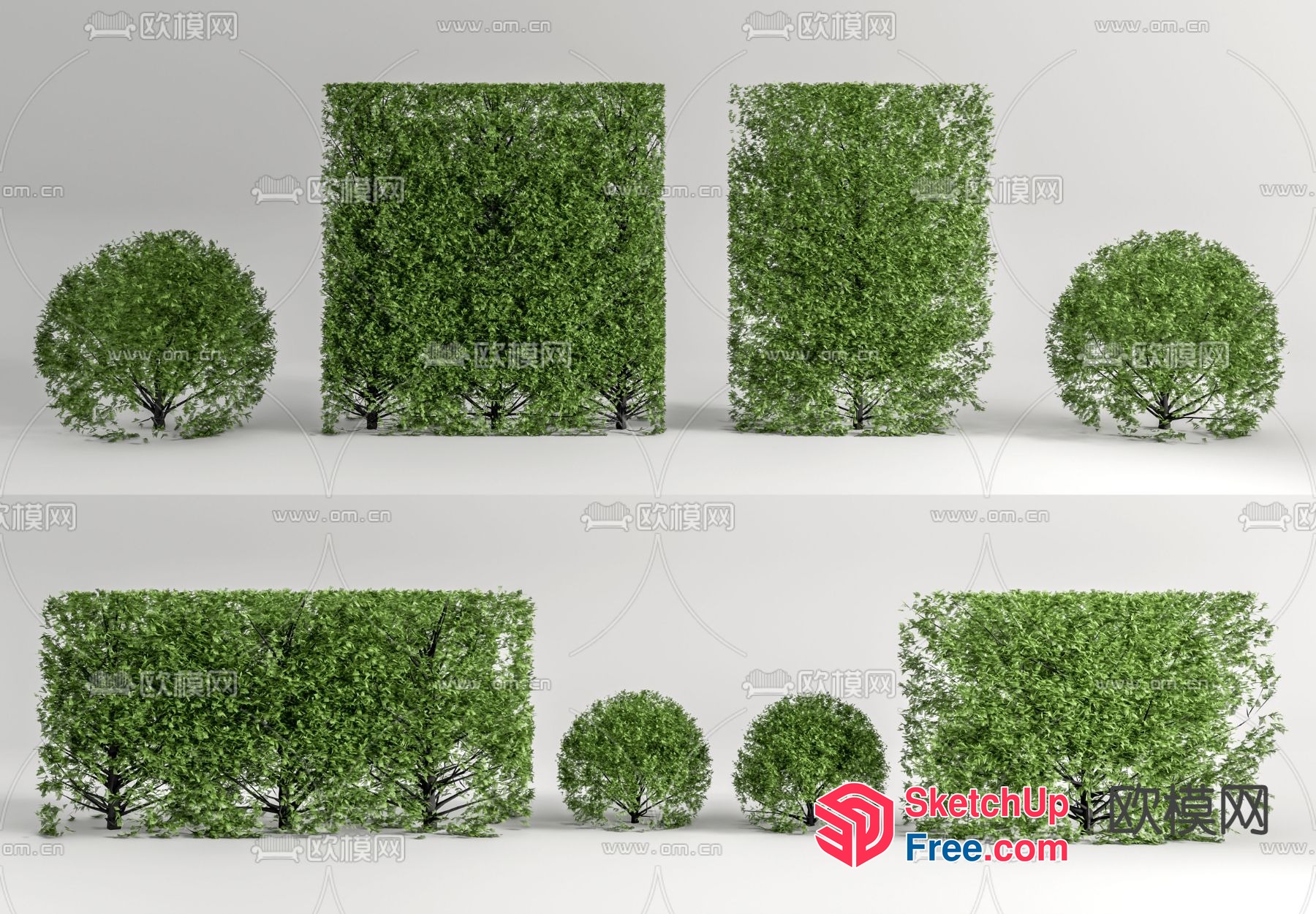 Greenery Wall Decorations 3D SketchUp File