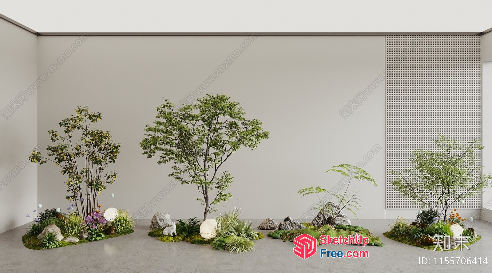 Elegant Japanese-Inspired Minimalist Interior 3D SketchUp File