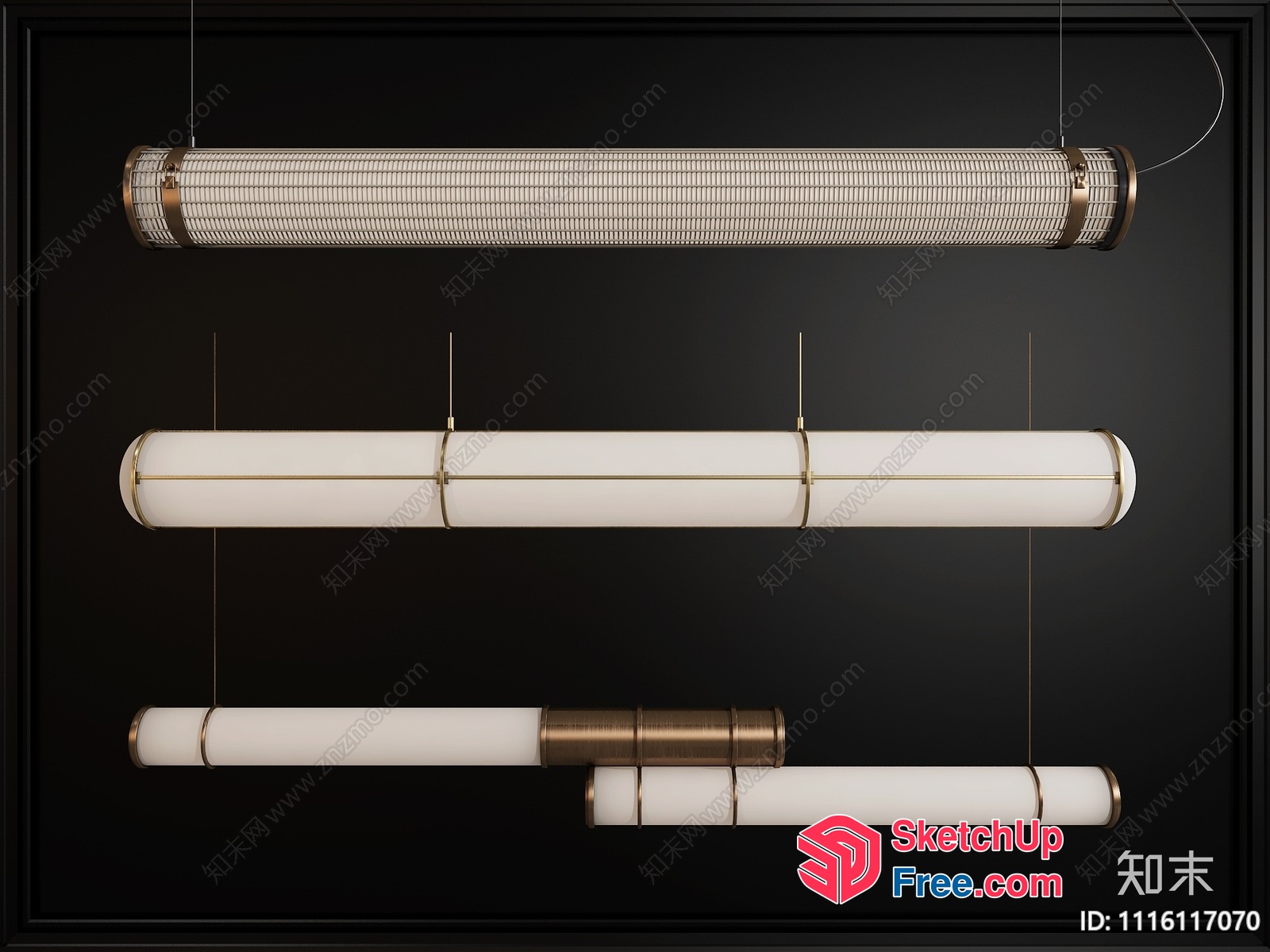 Elegant Modern Lighting Fixtures 3D SketchUp File