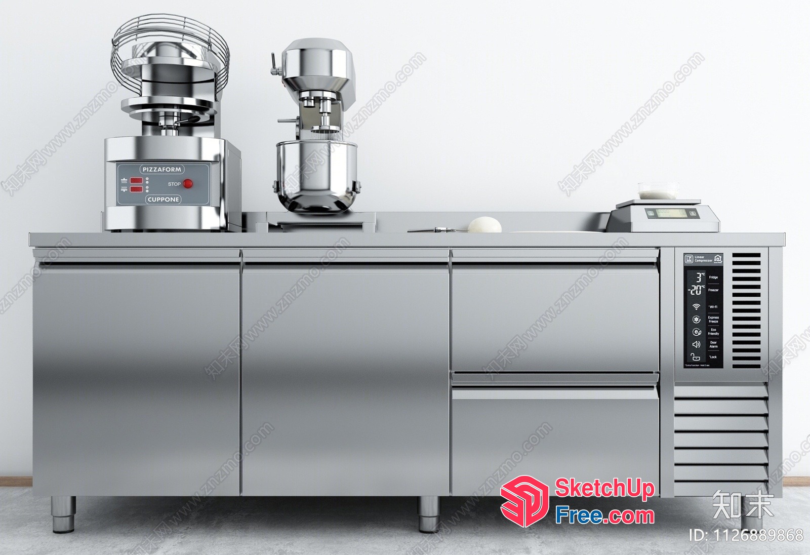 Commercial Kitchen Equipment And Appliances 3D SketchUp File