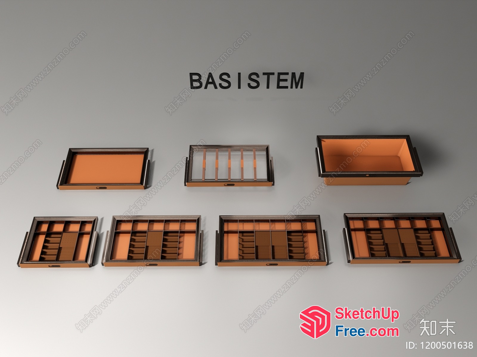 Basi Stem Storage Boxes 3D SketchUp File