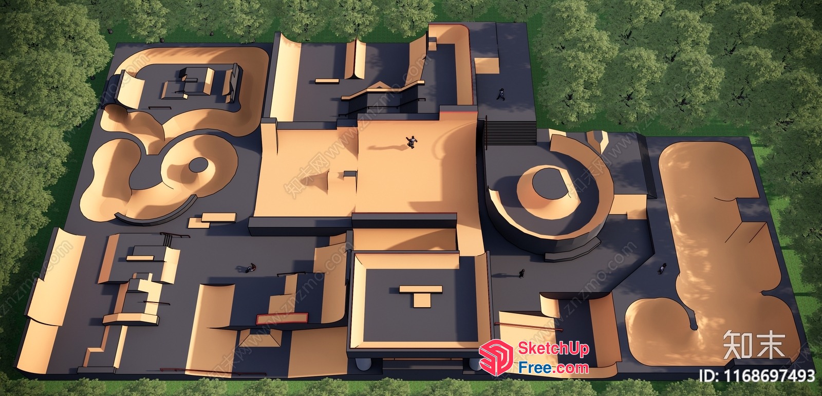 3D Architectural Rendering Of A Modern Villa 3D SketchUp File