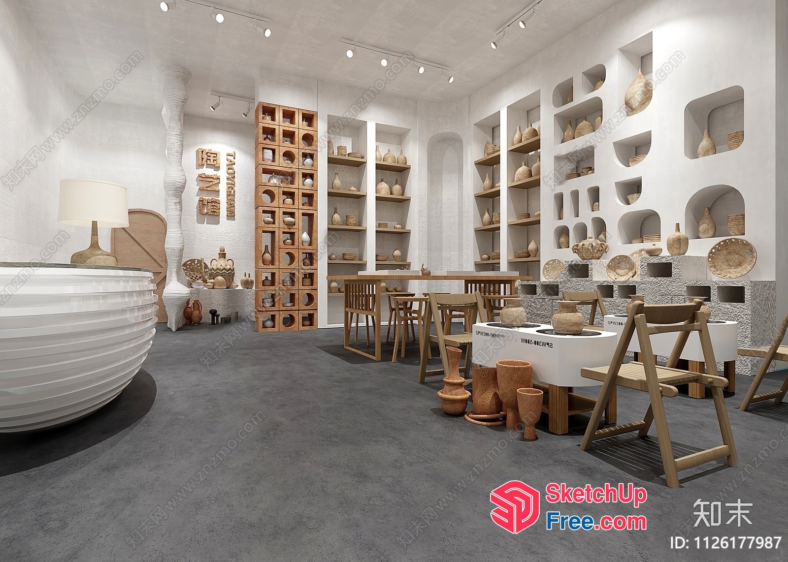 Modern Minimalist Japanese Style Interior 3D SketchUp File