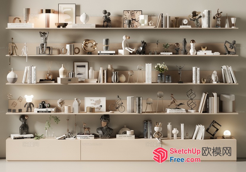 Minimalist Interior Decor With Neutral Tones 3D SketchUp File